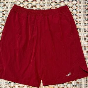 BCG Men's Deep Red Athletic Shorts